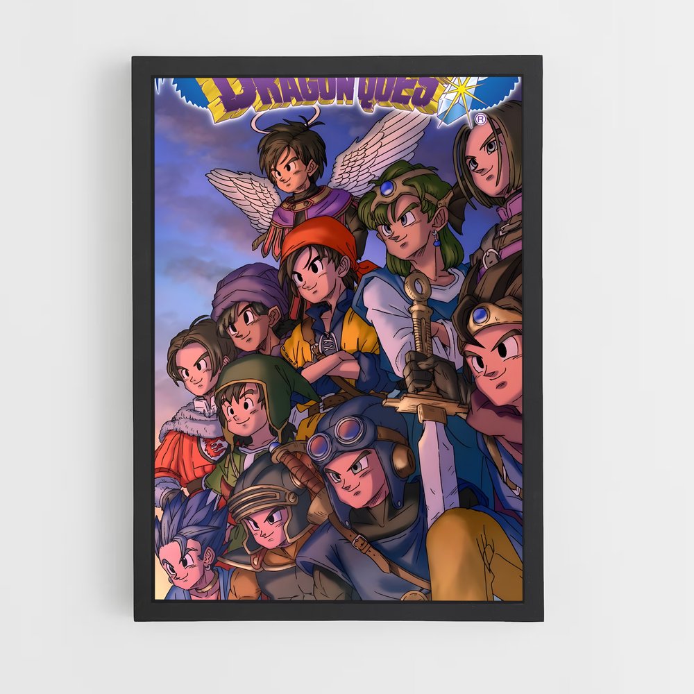 Poster Quête Éternelle – affiche Dragon quest (vue 2)